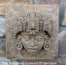 Load image into Gallery viewer, Aztec Maya Warrior mask Head of guacamaya (macaw) from Xochicalco Sculpture Statue 8.75" www.Neo-Mfg.com Museum reproduction