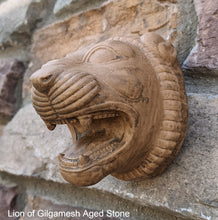 Load image into Gallery viewer, Assyrian Persian Persepolis Lion of Gilgamesh head capital Sculpture statue 4" www.Neo-Mfg.com Museum reproduction