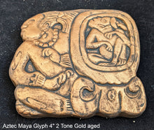 Load image into Gallery viewer, Aztec Mayan Glyph Wall plaque Fragment relief www.Neo-Mfg.com 4"
