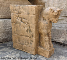 Load image into Gallery viewer, Historical Assyrian Persian bull Guardian of Persepolis relief sculpture ancient replica Sculpture www.Neo-Mfg.com