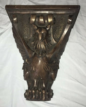 Load image into Gallery viewer, Griffin Gargoyle wall Shelf wing phoenix eagle sculpture www.NEO-MFG.com 13" corbel