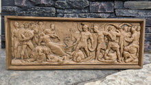 Load image into Gallery viewer, Greek Roman Sarcophagus Battle Scene Sculpture museum reproduction art 26" www.Neo-Mfg.com home decor relief