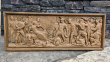 Load image into Gallery viewer, Greek Roman Sarcophagus Battle Scene Sculpture museum reproduction art 26" www.Neo-Mfg.com home decor relief