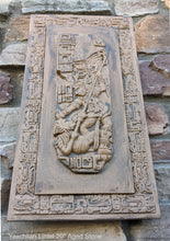 Load image into Gallery viewer, Aztec Mayan Yaxchilán Lintel Sculpture 20" www.Neo-Mfg.com Plaque relief carving