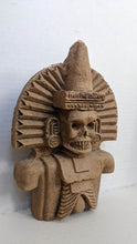 Load image into Gallery viewer, Aztec Mayan Day of the dead skeleton mexican folk lore vintage God of death figure 8" Sculpture www.Neo-Mfg.com home decor