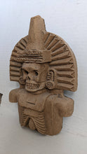 Load image into Gallery viewer, Aztec Mayan Day of the dead skeleton mexican folk lore vintage God of death figure 8" Sculpture www.Neo-Mfg.com home decor