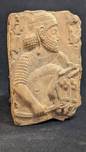 Load image into Gallery viewer, Assyrian Persian man and horses sculpture plaque wall www.Neo-Mfg.com Mesopotamia
