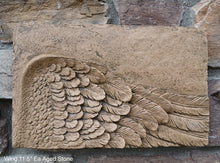 Load image into Gallery viewer, Angel Wings 2pc wall sculpture statue plaque www.Neo-Mfg.com Memorial 11.5" each - Sold as Pair