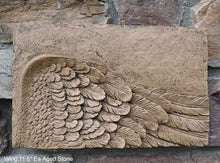 Load image into Gallery viewer, Angel Wings 2pc wall sculpture statue plaque www.Neo-Mfg.com Memorial 11.5" each - Sold as Pair