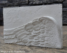 Load image into Gallery viewer, Angel Wings 2pc wall sculpture statue plaque www.Neo-Mfg.com Memorial 11.5" each - Sold as Pair