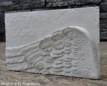 Load image into Gallery viewer, Angel Wings 2pc wall sculpture statue plaque www.Neo-Mfg.com Memorial 11.5" each - Sold as Pair