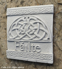 Load image into Gallery viewer, FAILTE Irish WELCOME Ireland Gaelic Celtic Stone Sign Plaque www.Neo-M.com 9.5"