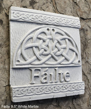 Load image into Gallery viewer, FAILTE Irish WELCOME Ireland Gaelic Celtic Stone Sign Plaque www.Neo-M.com 9.5"