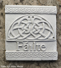 Load image into Gallery viewer, FAILTE Irish WELCOME Ireland Gaelic Celtic Stone Sign Plaque www.Neo-M.com 9.5"