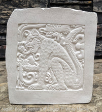 Load image into Gallery viewer, Aztec Mayan Jaguar Balam Cat sculpture Wall plaque carving 7" www.Neo-Mfg.com b15