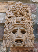 Load image into Gallery viewer, Aztec Maya Artifact mask Thunderbird Jaguar Sculpture Statue 9.25" Tall www.Neo-Mfg.com