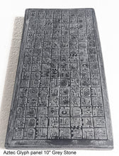 Load image into Gallery viewer, Aztec Mayan Glyph Panel Wall plaque Fragment relief www.Neo-Mfg.com 10" j12