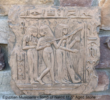 Load image into Gallery viewer, Egyptian Musicians - Tomb of Nakht, Egypt. Dynasty XVIII 1450 B.C. www.NEO-MFG.com 11.5"