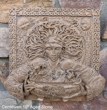 Load image into Gallery viewer, Wiccan Cerridwen Goddess Maiden Wall Plaque Sculpture Pagan 10" www.Neo-Mfg.com mythical