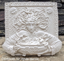 Load image into Gallery viewer, Wiccan Cerridwen Goddess Maiden Wall Plaque Sculpture Pagan 10" www.Neo-Mfg.com mythical