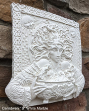 Load image into Gallery viewer, Wiccan Cerridwen Goddess Maiden Wall Plaque Sculpture Pagan 10" www.Neo-Mfg.com mythical