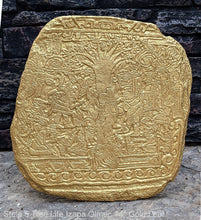 Load image into Gallery viewer, Aztec Mayan Stele 5 Tree Of Life Izapa Olmec Sculpture wall plaque 14" www.Neo-Mfg.com
