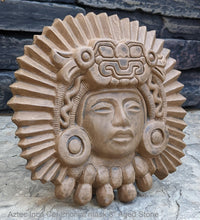 Load image into Gallery viewer, Aztec Inca Zapotec Idol ceremonial mask sculpture wall plaque art www.neo-mfg.com 8" home garden decor n8