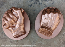 Load image into Gallery viewer, History Abraham abe Lincoln L.W Volk Hands life cast full size 1860 www.neo-mfg.com Douglas