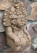 Load image into Gallery viewer, History Aztec Maya Mesoamerica Zapotec Deity Vessel Sculpture Statue www.Neo-Mfg.com 7 5/8"
