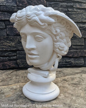 Load image into Gallery viewer, History Medusa Rondanini Bust design Artifact Carved Sculpture Statue 17&quot; www.Neo-Mfg.com on base
