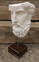 Load image into Gallery viewer, Roman Greek emperor Lucius Verus Fragment 3D Portrait Face Wall Plaque Sculpture 17" www.Neo-Mfg.com Museum reproduction Marcus Aurelius
