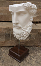 Load image into Gallery viewer, Roman Greek emperor Lucius Verus Fragment 3D Portrait Face Wall Plaque Sculpture 17" www.Neo-Mfg.com Museum reproduction Marcus Aurelius