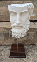 Load image into Gallery viewer, Roman Greek emperor Lucius Verus Fragment 3D Portrait Face Wall Plaque Sculpture 17" www.Neo-Mfg.com Museum reproduction Marcus Aurelius
