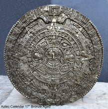 Load image into Gallery viewer, History MAYAN AZTEC CALENDAR Sculptural wall relief plaque 17" www.Neo-Mfg.com