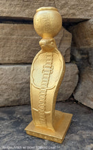 Load image into Gallery viewer, History Egyptian Netjer-Ankh w/ bowl Cobra Artifact Sculpture Statue 8" www.Neo-Mfg.com Museum Replica
