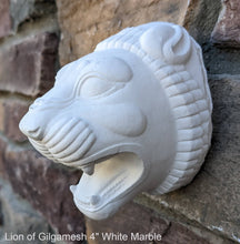 Load image into Gallery viewer, Assyrian Persian Persepolis Lion of Gilgamesh head capital Sculpture statue 4" www.Neo-Mfg.com Museum reproduction