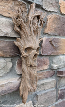Load image into Gallery viewer, Greenman Whispering Wilhelm green man OLD Tree Sculptural wall relief carving plaque www.Neo-Mfg.com 19"