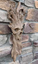 Load image into Gallery viewer, Greenman Whispering Wilhelm green man OLD Tree Sculptural wall relief carving plaque www.Neo-Mfg.com 19"