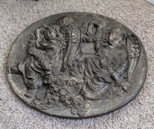Load image into Gallery viewer, Cherub Angel 3 Graces wall sculpture plaque 18" Neo-mfg