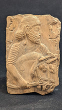 Load image into Gallery viewer, Assyrian Persian man and horses sculpture plaque wall www.Neo-Mfg.com Mesopotamia