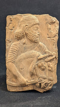 Load image into Gallery viewer, Assyrian Persian man and horses sculpture plaque wall www.Neo-Mfg.com Mesopotamia