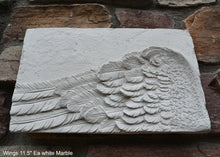 Load image into Gallery viewer, Angel Wings 2pc wall sculpture statue plaque www.Neo-Mfg.com Memorial 11.5" each - Sold as Pair