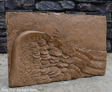 Load image into Gallery viewer, Angel Wings 2pc wall sculpture statue plaque www.Neo-Mfg.com Memorial 11.5" each - Sold as Pair