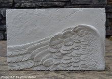 Load image into Gallery viewer, Angel Wings 2pc wall sculpture statue plaque www.Neo-Mfg.com Memorial 11.5" each - Sold as Pair