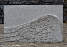 Load image into Gallery viewer, Angel Wings 2pc wall sculpture statue plaque www.Neo-Mfg.com Memorial 11.5" each - Sold as Pair