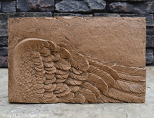 Load image into Gallery viewer, Angel Wings 2pc wall sculpture statue plaque www.Neo-Mfg.com Memorial 11.5" each - Sold as Pair