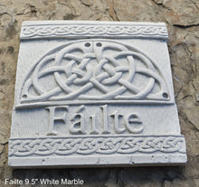 Load image into Gallery viewer, FAILTE Irish WELCOME Ireland Gaelic Celtic Stone Sign Plaque www.Neo-M.com 9.5"