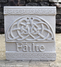 Load image into Gallery viewer, FAILTE Irish WELCOME Ireland Gaelic Celtic Stone Sign Plaque www.Neo-M.com 9.5"