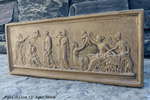 Load image into Gallery viewer, Roman Greek Thorvaldsen The Ages of Love 1824 Cherub nursery plaque wall relief www.Neo-Mfg.com 13"