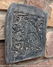 Load image into Gallery viewer, Aztec Mayan Jaguar Balam Cat sculpture Wall plaque carving 7" www.Neo-Mfg.com b15